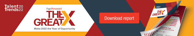 Download our Page Personnel Talent Trends report 2022 The Great X report
